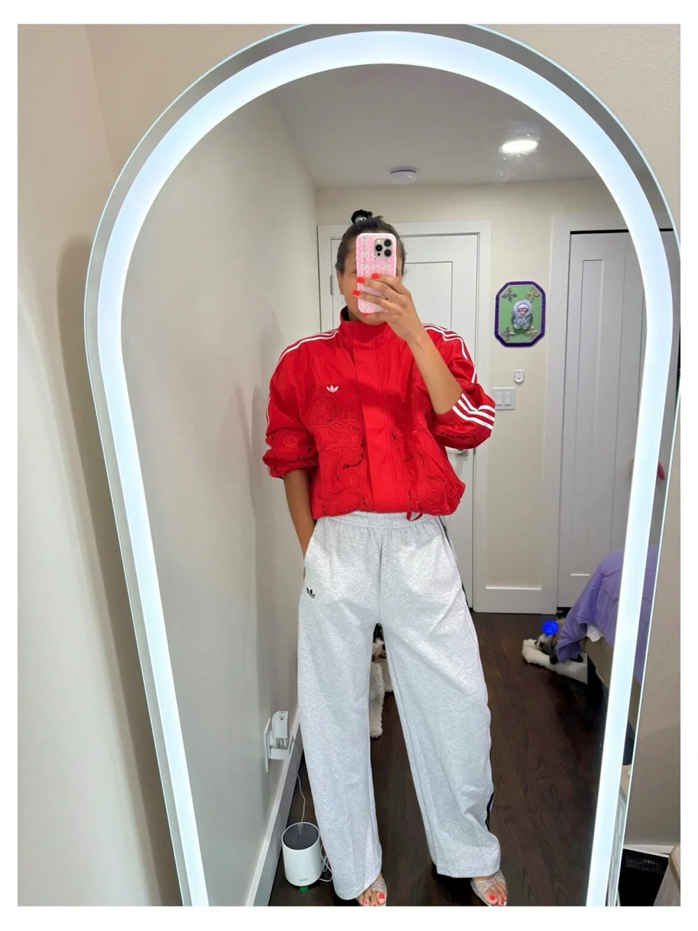 NWT adidas Originals × ASOS Barrel Leg Sweatpants in Gray Size Large